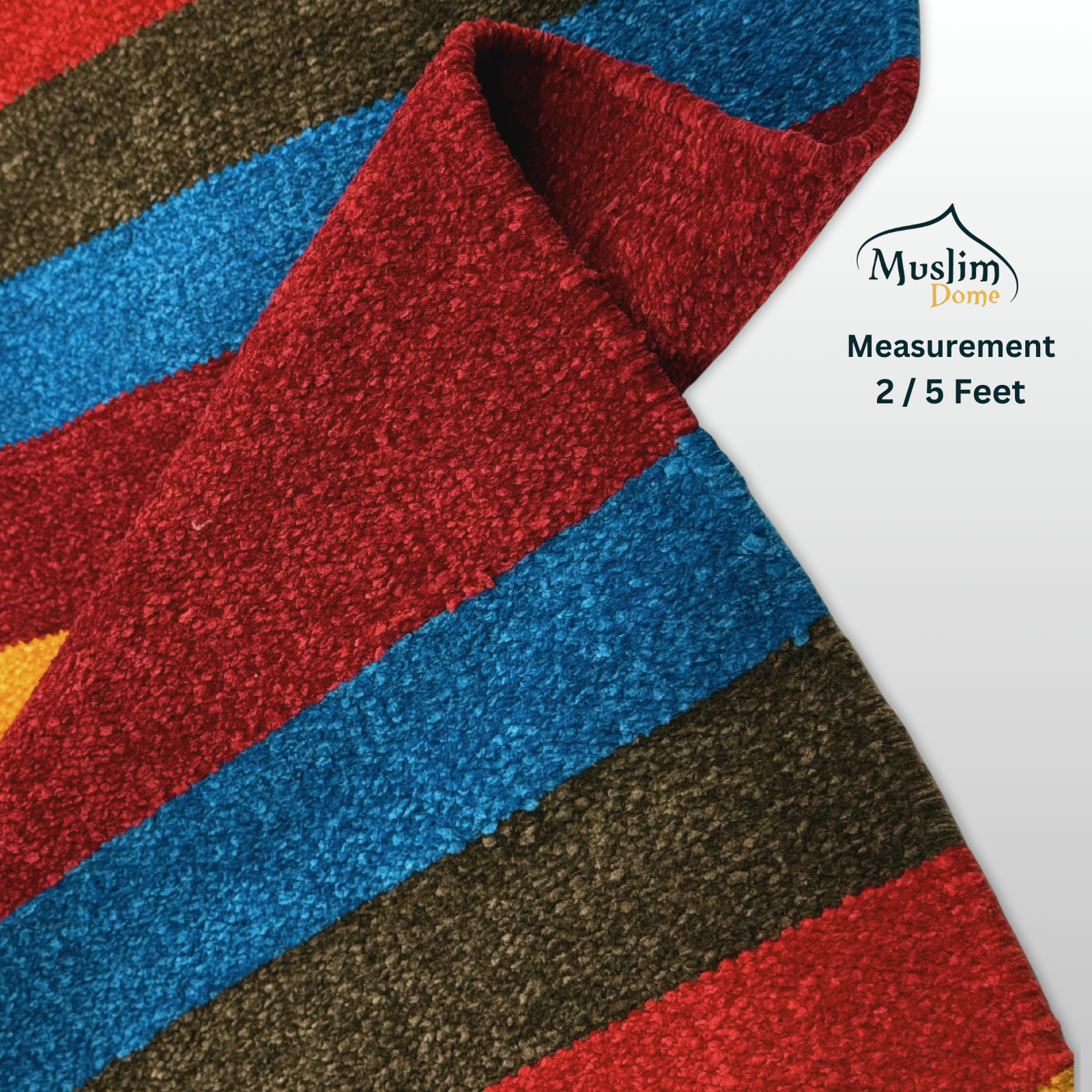 শতরঞ্জি (2×5 ফিট) | শেনেল (Chanel) ফেব্রিক | Chanel Shataranji Carpet – High Quality, Multi Color thumbnail 3