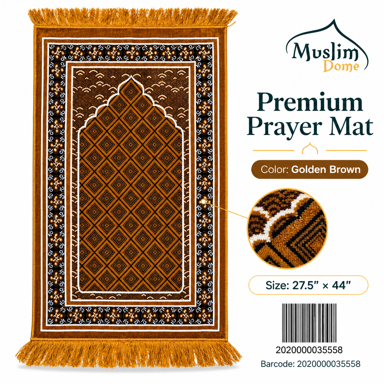 Safa Teks তুর্কি জায়নামাজ – Made in Türkiye | 27.5 × 44 Inch thumbnail 3
