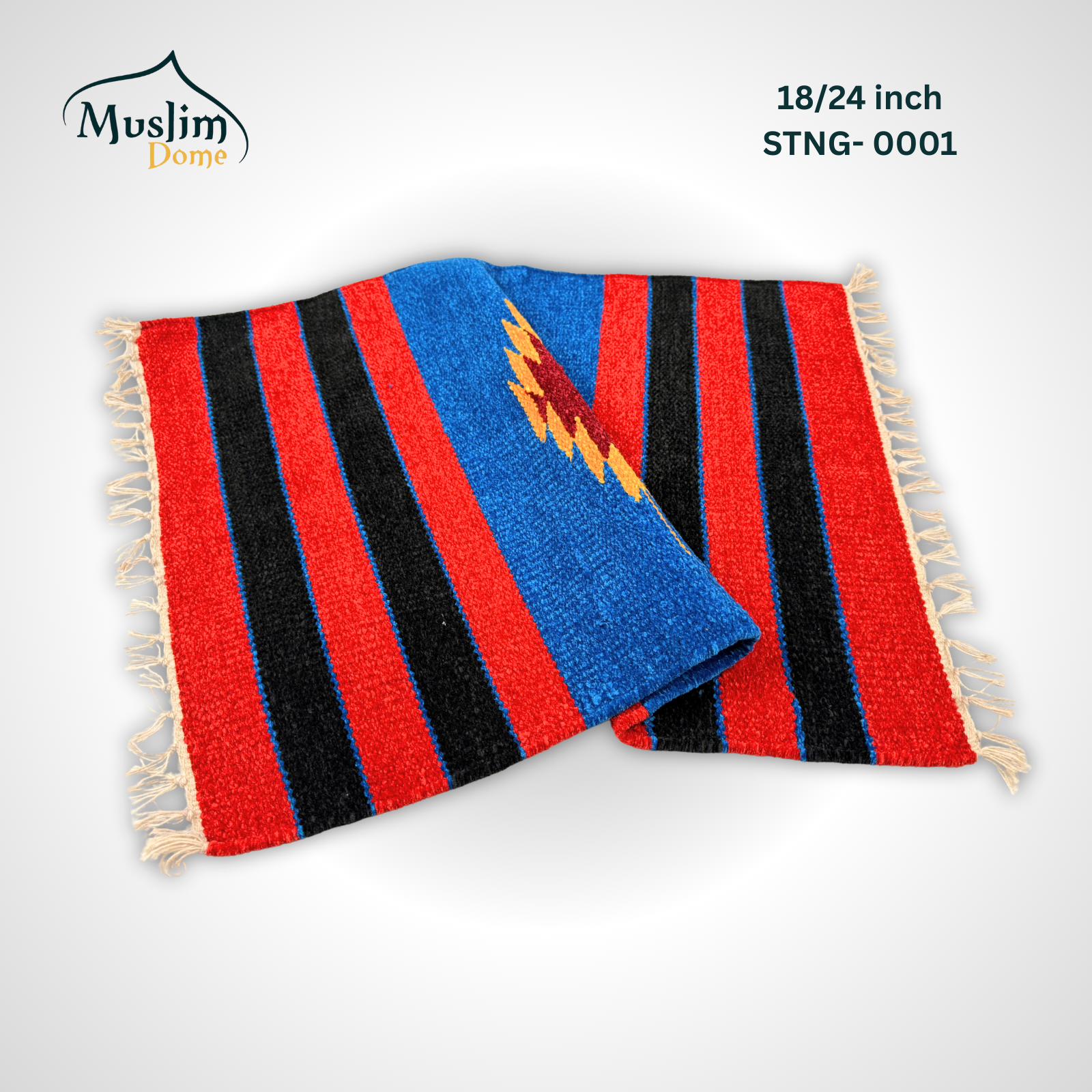 শতরঞ্জি Carpet (18″×24″) হ্যান্ডমেড | Soft Chanel Fabric | Mini Size | Both Side Usable thumbnail 2