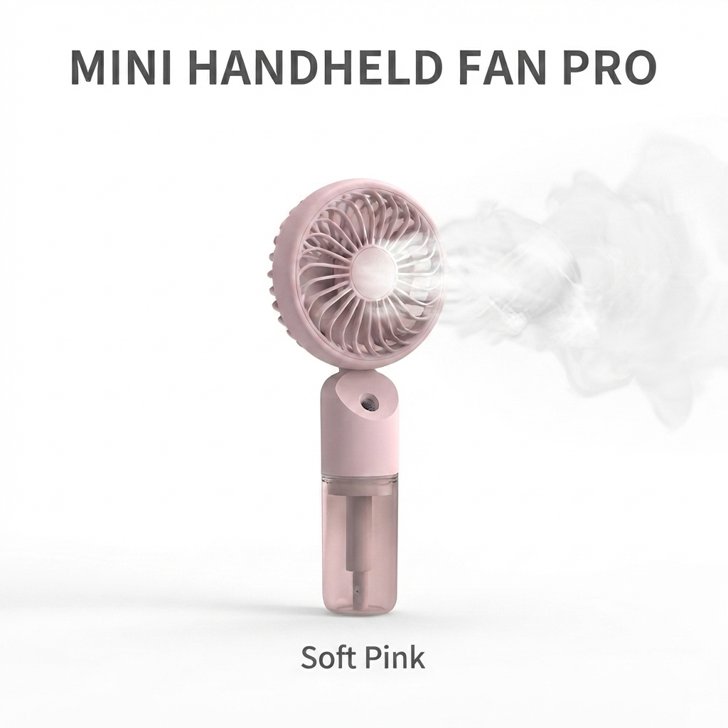 ZB159B Portable Mini Handheld Mist Fan | ZB159B পোর্টেবল মিনি হ্যান্ডহেল্ড মিস্ট ফ্যান thumbnail 5