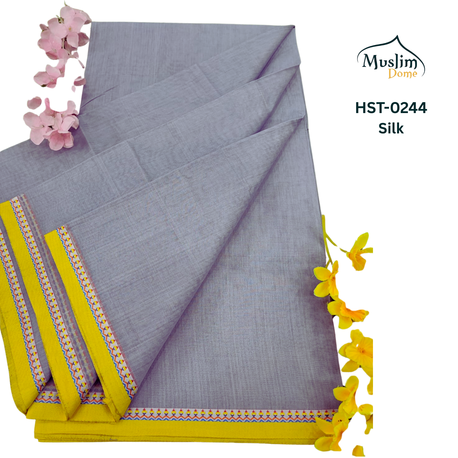 হাফসিল্ক থান শাড়ী – Half Silk Than Saree (13.5 Hands, Traditional Tangail, Solid Color, Blouse Piece Included) | Most Popular Halfsilk Chikon Par Saree thumbnail 2