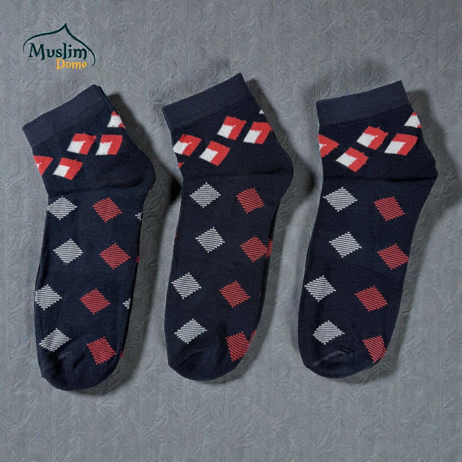 পুরুষ প্রিমিয়াম শর্ট মোজা- ব্লু thumbnail 2