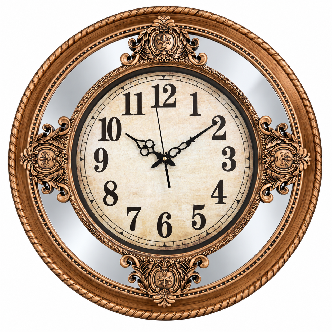 Vintage Mirror Wall Clock :  24" Diameter thumbnail 3