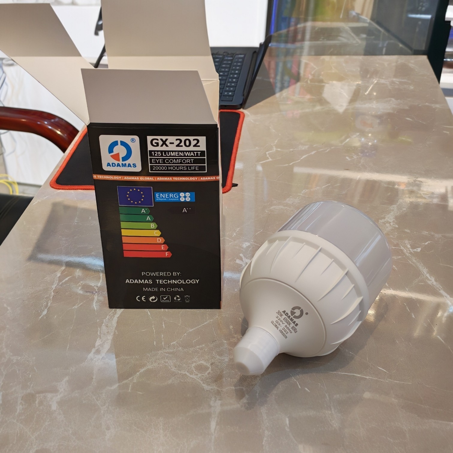 30 WATT : Energy Saving LED Bulb Pech - E27 (ADAMAS Brand) thumbnail 2