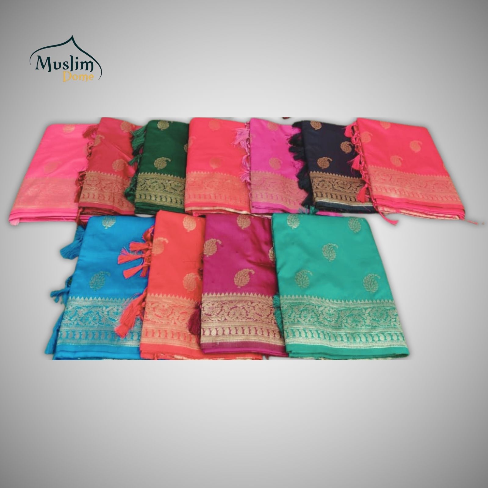 প্রিমিয়াম জামদানী শাড়ি – Premium Jamdani Saree (Half Silk, Single Tree Leaf Design, Blouse Piece Included)