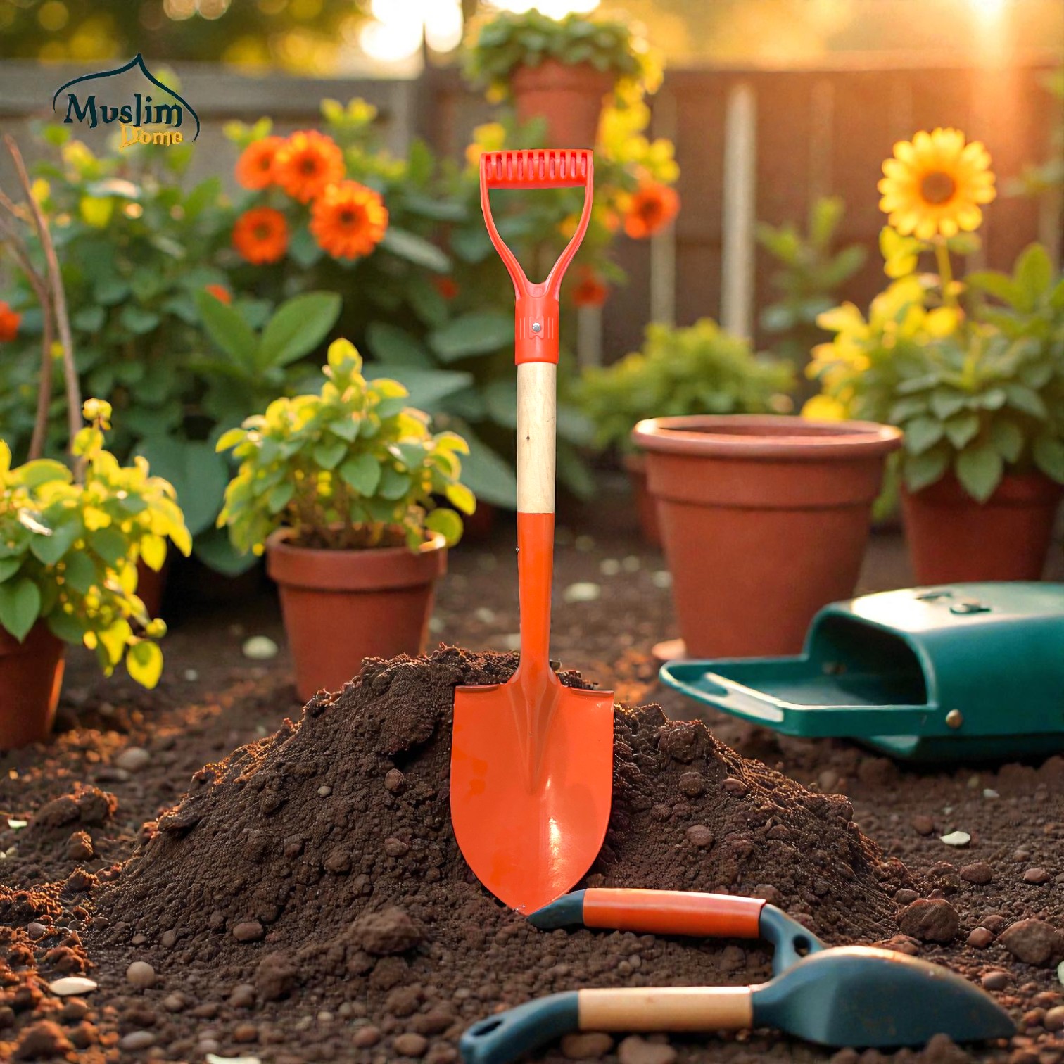 Large Garden Trowel – 28” Belcha | মাটি মিক্সার ও গাছে মাটি দেওয়ার টুল